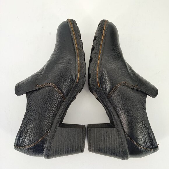 Boc Born Women's Black Leather Slip on Booties Shoes Size 6 - Picture 5 of 9